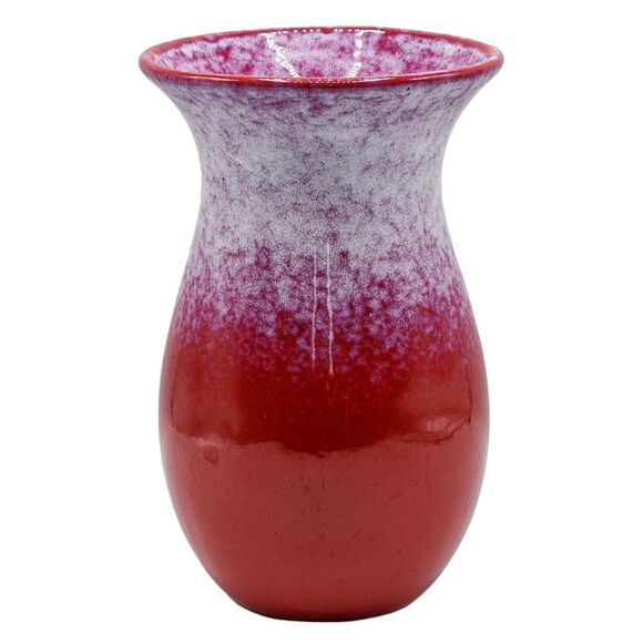 Teleflora Gift Ceramic Vase With Heart Charm Red White And‎ Lavender 8.3x5.3in - Picture 9 of 9